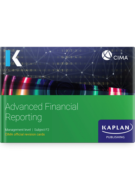 CIMA Advanced Financial Reporting (F2) Revision Cards 2025