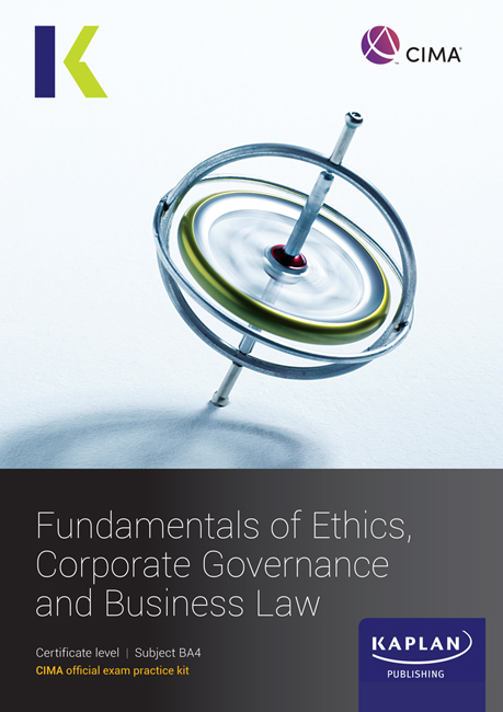 CIMA (eBook) Fundamentals of Ethics, Governance and Law Exam Practice Kit (BA4)  2025