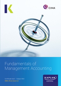 [9781839967573] CIMA BA2 Fundamentals of Management Accounting Study Text 2025