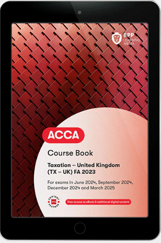 [9781035502929] ACCA TX Taxation [UK Variant] (FA2023) Workbook 2024- 2025 (eBook)